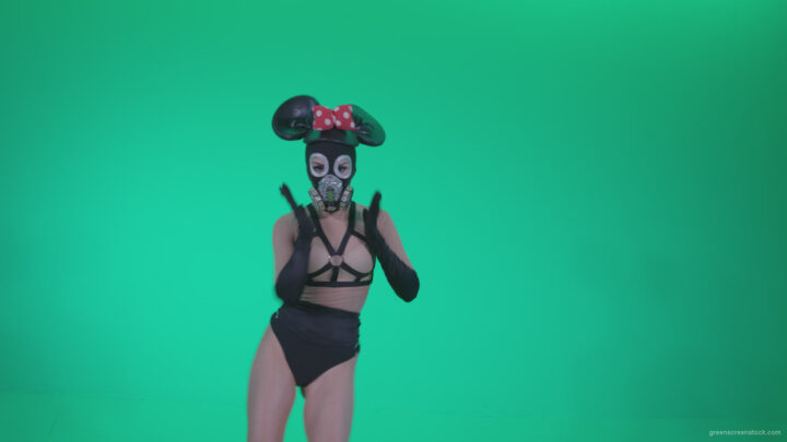 vj video background Go-go-Dancer-Latex-Mikki-x2-Green-Screen-Video-Footage_003