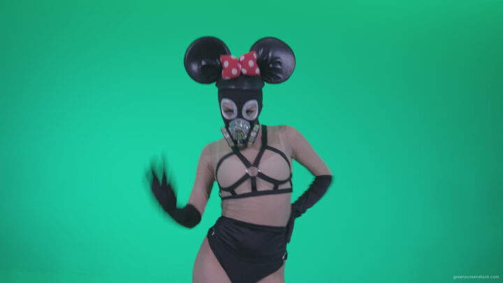 vj video background Go-go-Dancer-Latex-Mikki-x4-Green-Screen-Video-Footage_003