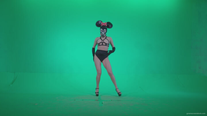 vj video background Go-go-Dancer-Latex-Mikki-x7-Green-Screen-Video-Footage_003