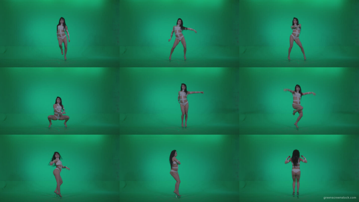 Go-go-Dancer-LiLu-e10-Green-Screen-Video-Footage Green Screen Stock