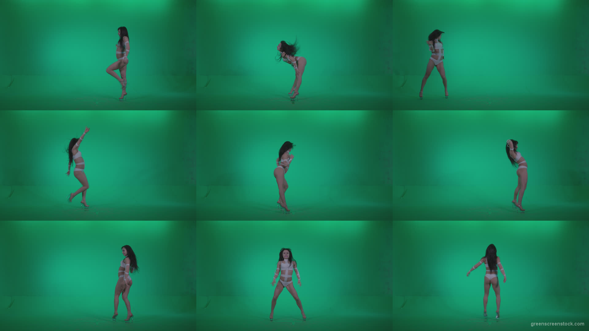 Go-go-Dancer-LiLu-e6-Green-Screen-Video-Footage Green Screen Stock