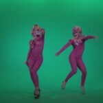 vj video background Go-go-Dancer-Pink-flowers-f2-Green-Screen-Video-Footage_003