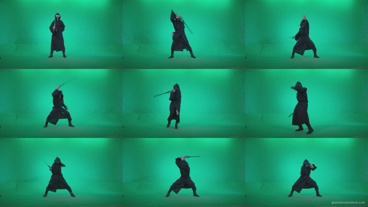 Go-go-Dancer-Warrior-w1 Green Screen Stock