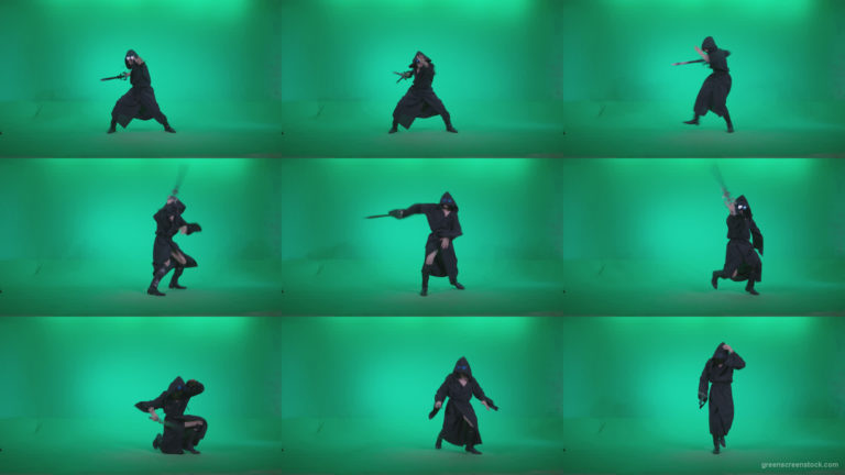 Go-go-Dancer-Warrior-w3 Green Screen Stock