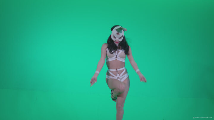 vj video background Go-go-Dancer-White-Rabbit-m10-Green-Screen-Video-Footage_003