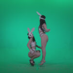 vj video background Go-go-Dancer-White-Rabbit-m4-Green-Screen-Video-Footage_003
