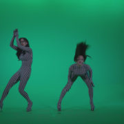 vj video background Go-go-Dancer-White-Stripes-s1-Green-Screen-Video-Footage_003