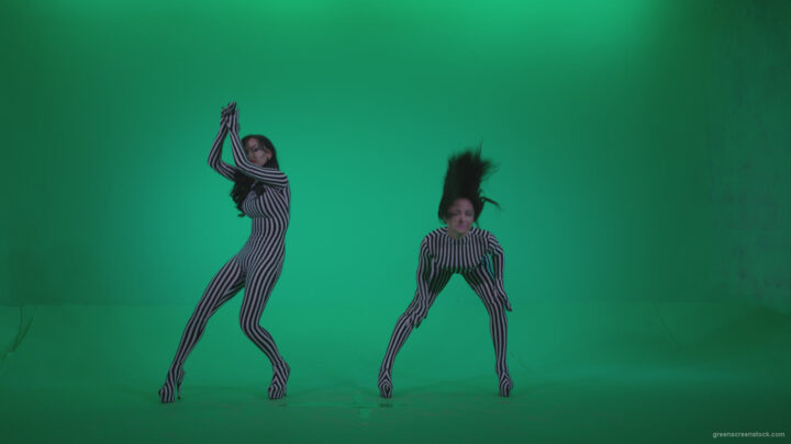 vj video background Go-go-Dancer-White-Stripes-s1-Green-Screen-Video-Footage_003