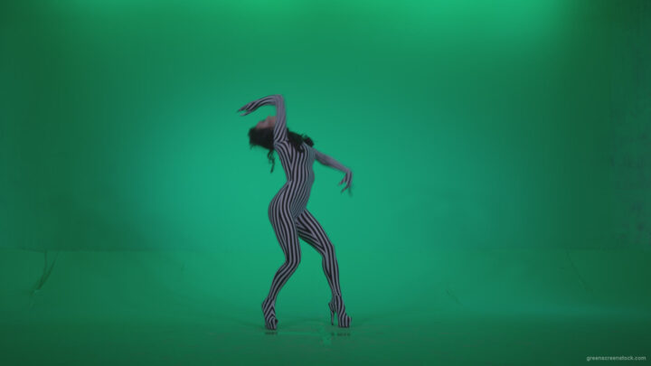 vj video background Go-go-Dancer-White-Stripes-s6-Green-Screen-Video-Footage_003