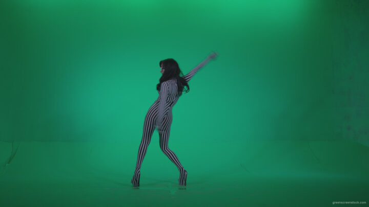 vj video background Go-go-Dancer-White-Stripes-s8-Green-Screen-Video-Footage_003