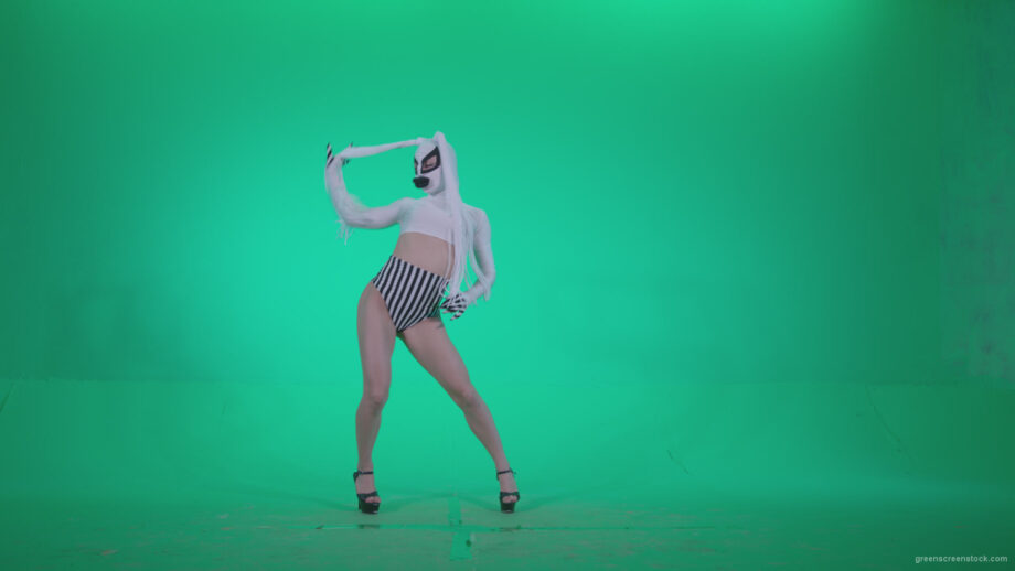 vj video background Go-go-Dancer-with-Latex-Top-t1-Green-Screen-Video-Footage_003