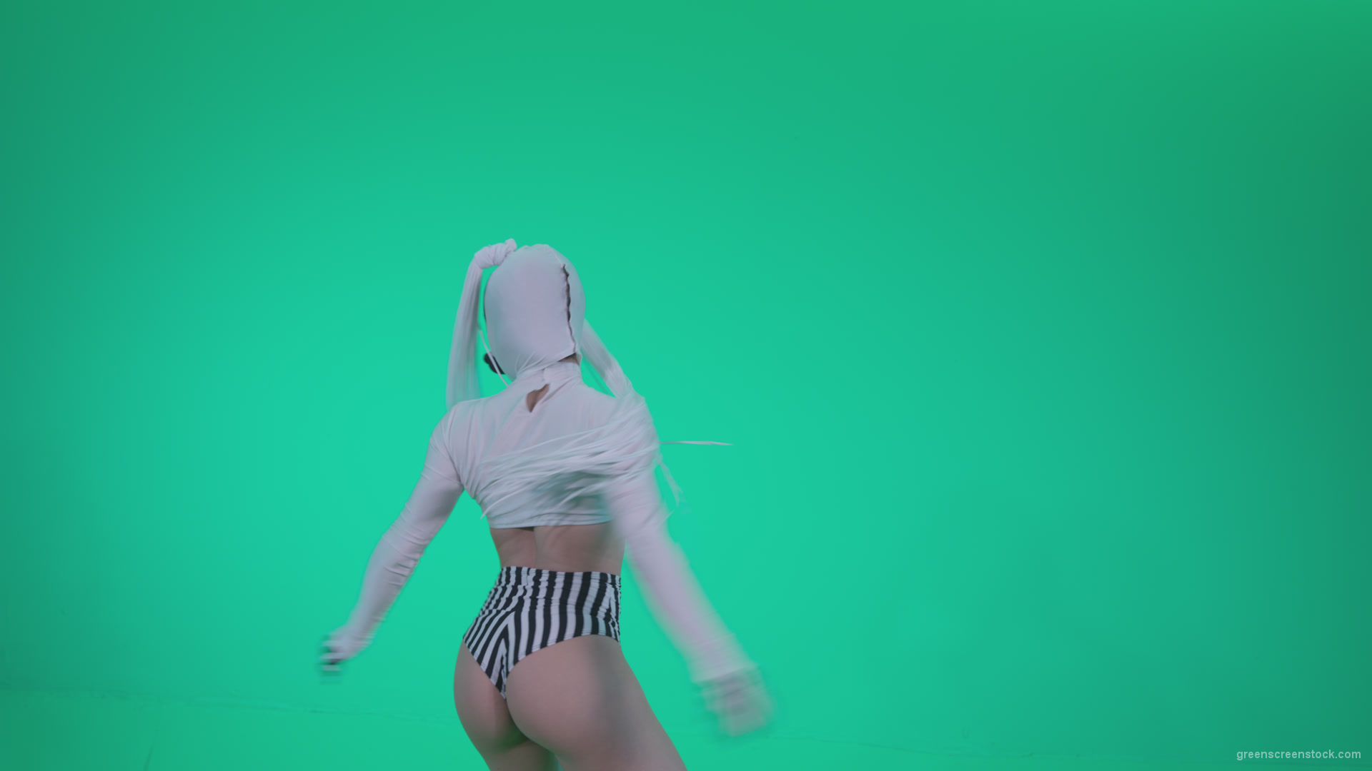 vj video background Go-go-Dancer-with-Latex-Top-t9-Green-Screen-Video-Footage_003