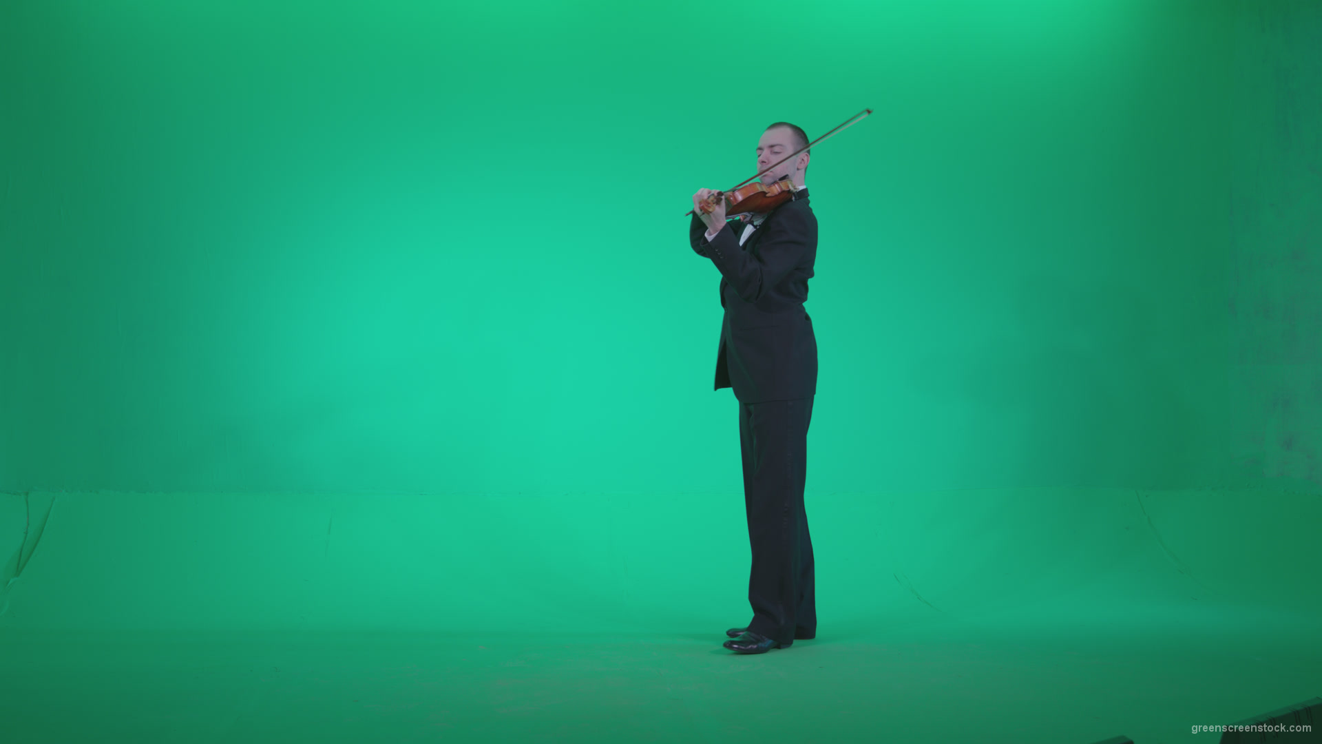 Professional-Violin-player-man-z2_004 Green Screen Stock
