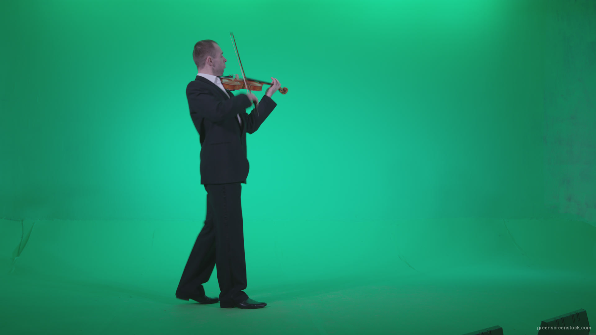 Professional-Violin-player-man-z3_007 Green Screen Stock