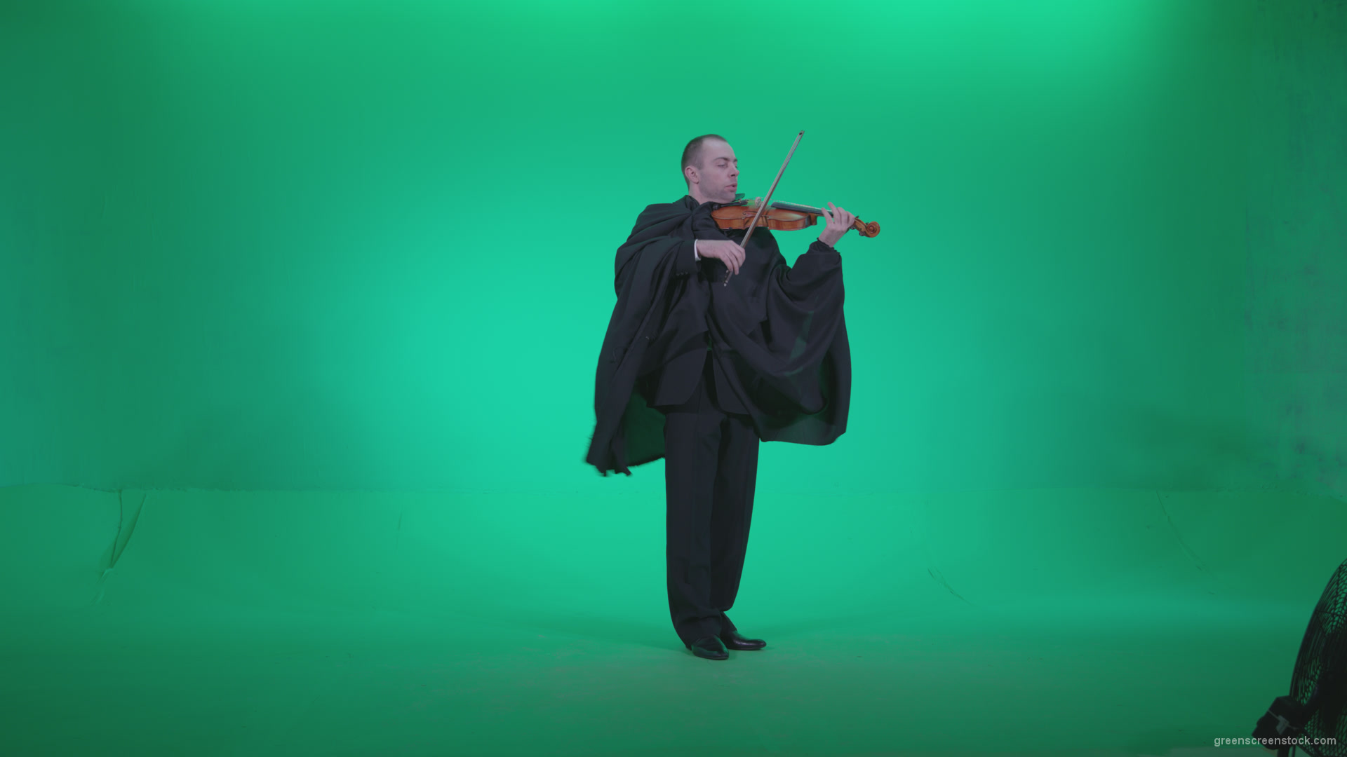 Professional-Violin-player-man-z4_005 Green Screen Stock