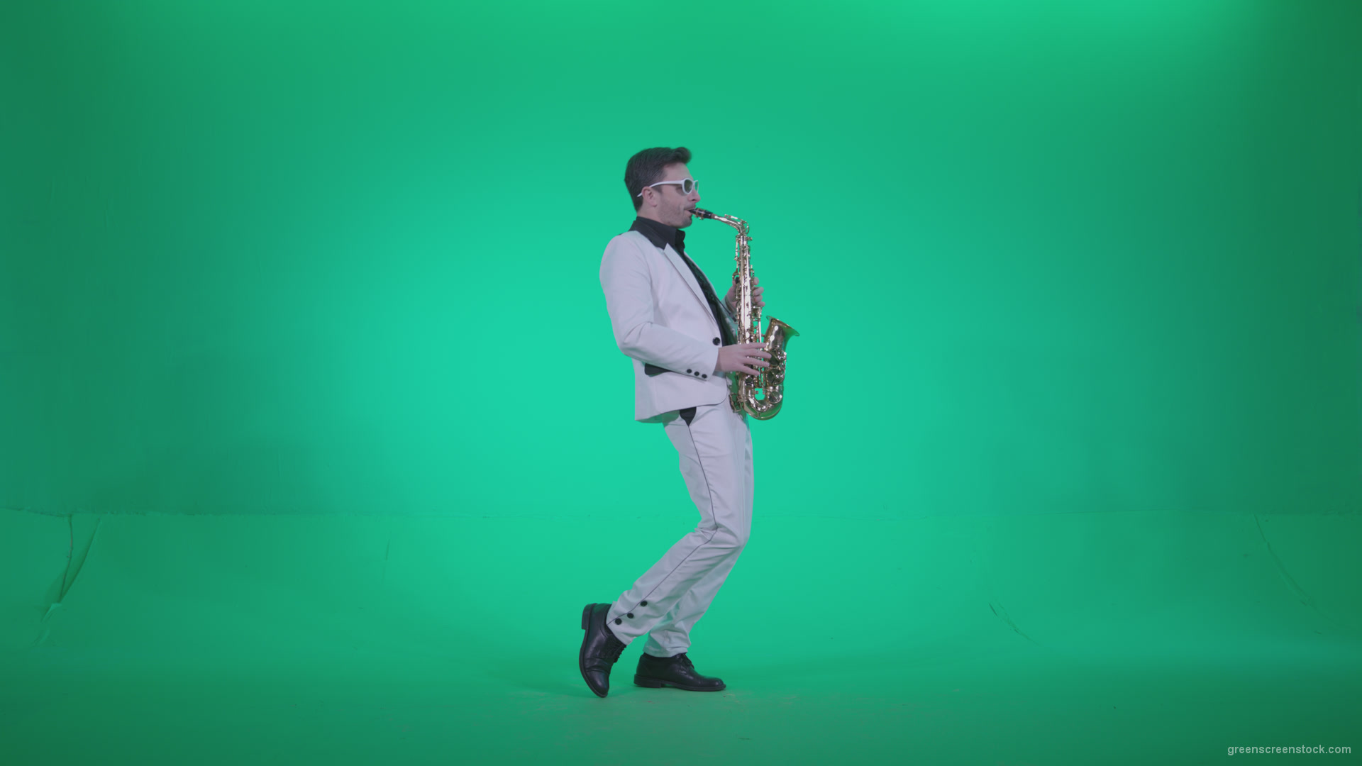 Saxophone-Virtuoso-Performer-s2_007 Green Screen Stock