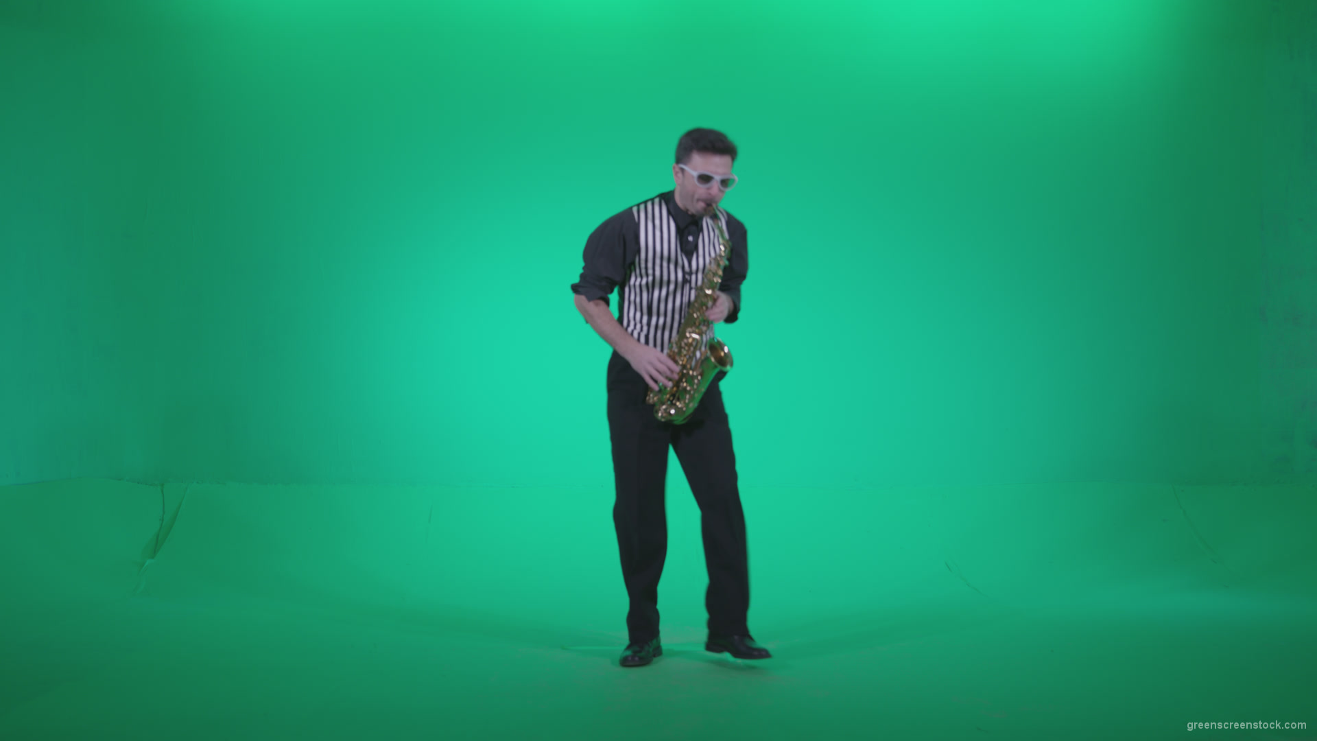 Saxophone-Virtuoso-Performer-s4_007 Green Screen Stock