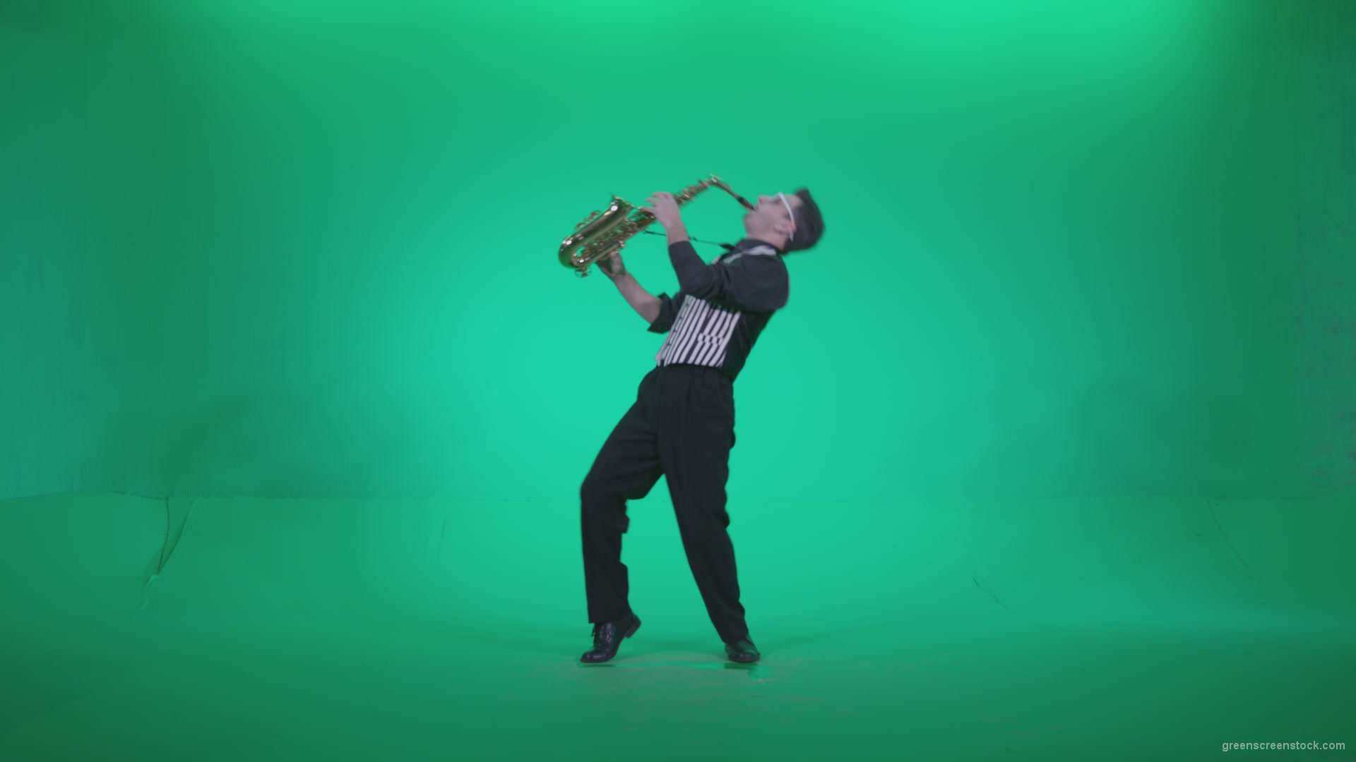Saxophone-Virtuoso-Performer-s4_009 Green Screen Stock