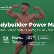 Bodybuilder green screen