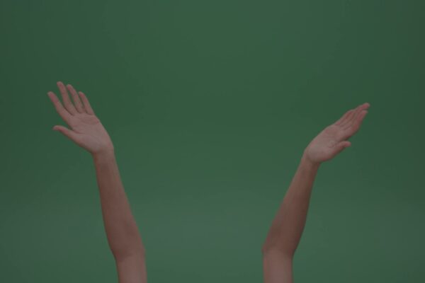 hand symbols finger gestures video footage on green screen