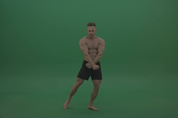 green screen man video bodybuilder