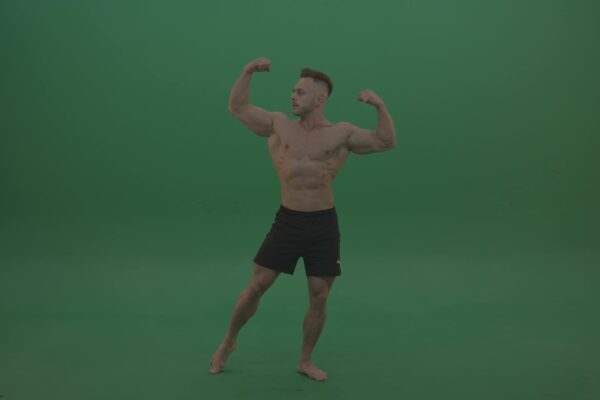 green screen man video bodybuilder