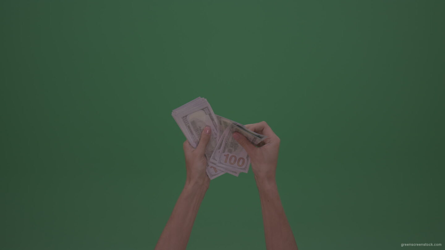 vj video background Beautiful-Thin-Female-Hands-Counting-Dollar-Currency-Money-On-Green-Screen-Wall-Background_003