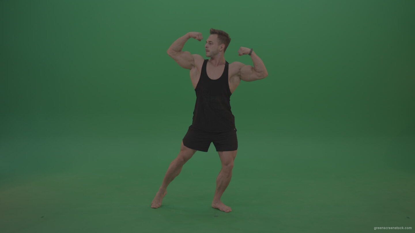 vj video background Green-Screen-Bodybuilder-fitness-trainer-show-muscules-on-green-background-2_003
