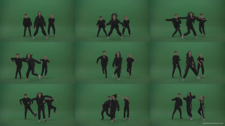 Hip-Hop-Dancer-Team-Green-Screen-Stock-3 Green Screen Stock