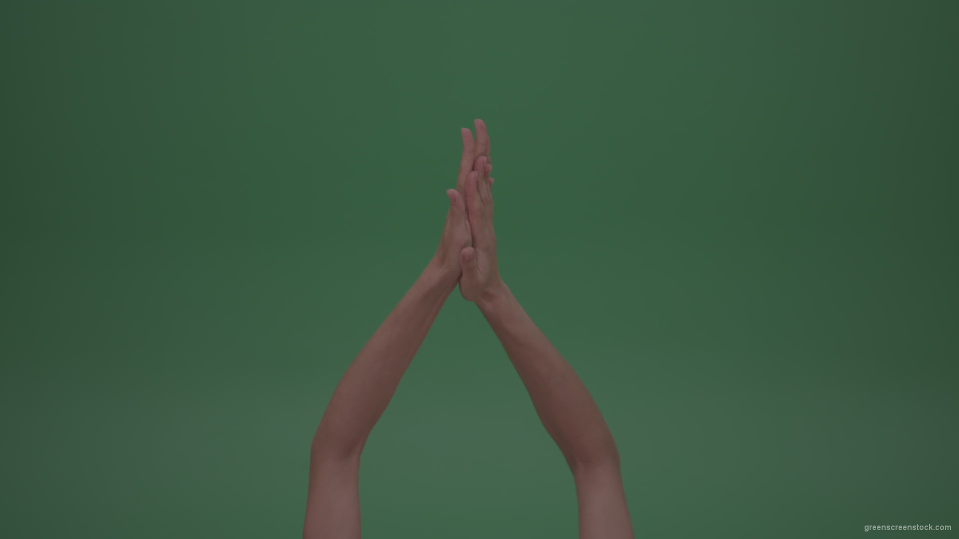 Rapidly-Clapping-Young-FemaleHands-Ovation-GreenScreenWall-ChromaKey-Background_008 Green Screen Stock
