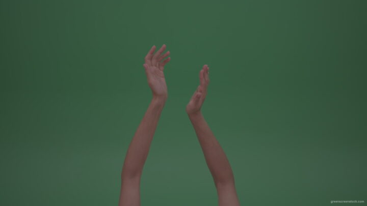 Sarcastic-Slowly-Clapping-Young-Female-Thin-Beautiful-Hands-On-Green-Screen-ChromaKey-WallBackground_005 Green Screen Stock