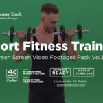 Blonde Fitness Trainer – Green Screen Video Footage Pack Vol.15-min
