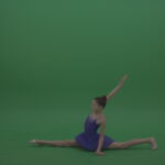 vj video background Cute_Athletic_Gymnast_Performing_Awesome_Split_Technique_Spin_Combination_With_Back_Handspring_On_Green_Screen_Chroma_Key_Wall_Background_003