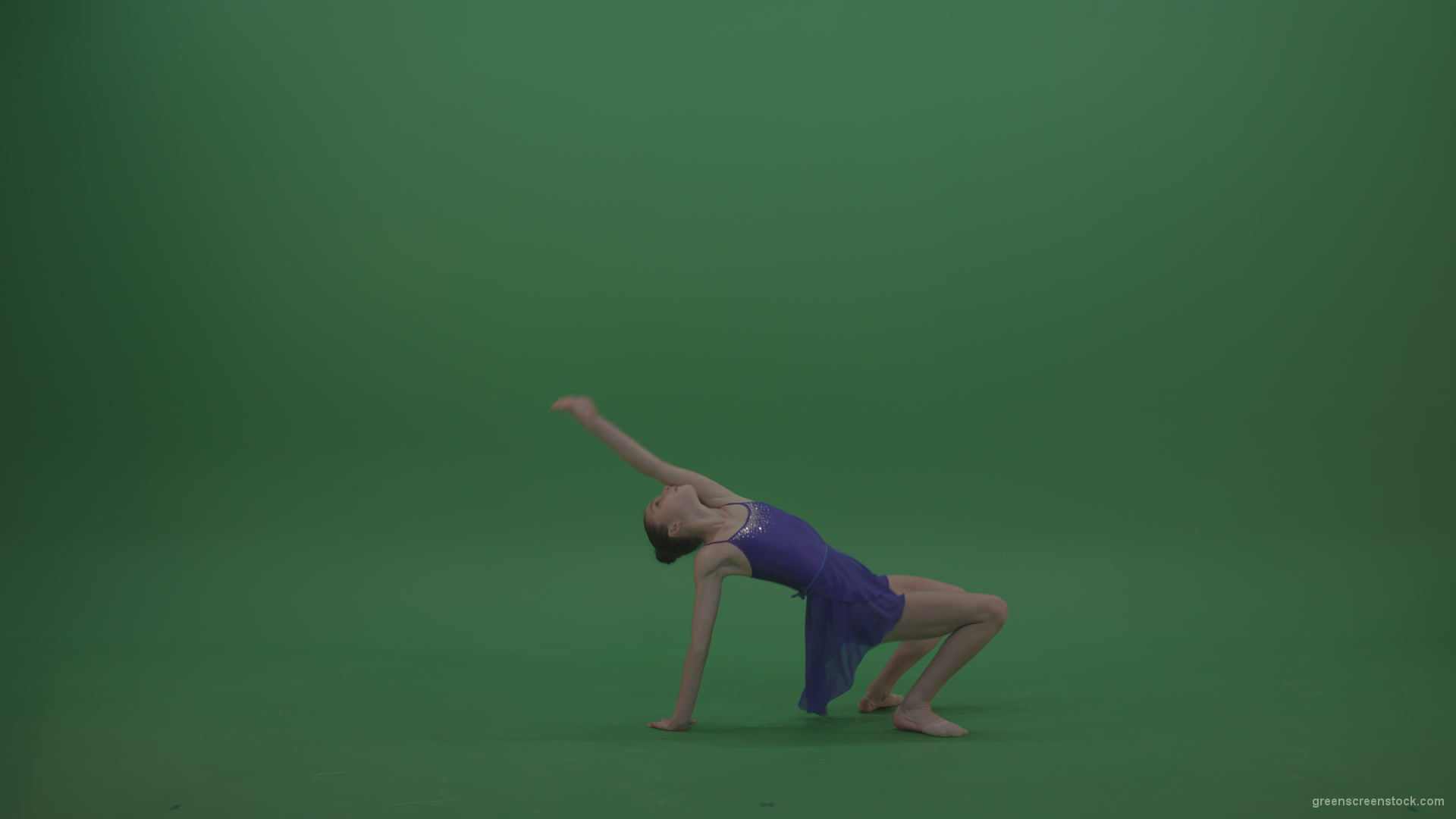 Cute_Athletic_Gymnast_Performing_Awesome_Split_Technique_Spin_Combination_With_Back_Handspring_On_Green_Screen_Chroma_Key_Wall_Background_007 Green Screen Stock