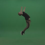 Energetic_Young_Redhead_Boy_Doing_Roundoff_And_Backflip_On_Green_Screen_Wall_Background_007 Green Screen Stock