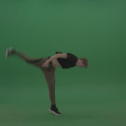 Energetic_Young_Redhead_Boy_Doing_Roundoff_And_Backflip_On_Green_Screen_Wall_Background_008 Green Screen Stock