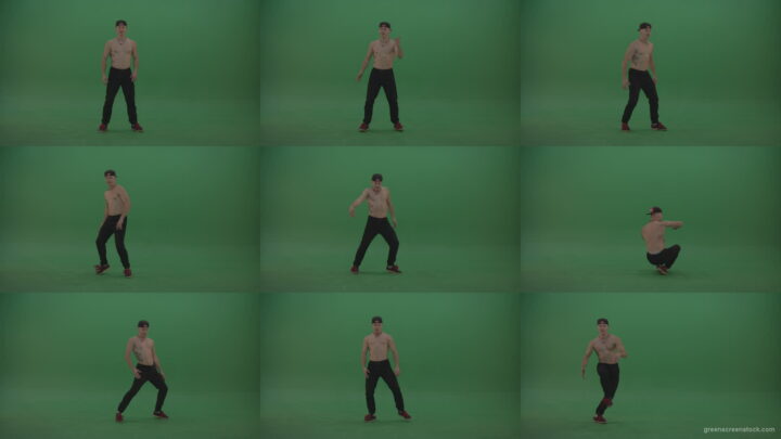Green-Screen-naked-boy-dancing-on-green-background Green Screen Stock