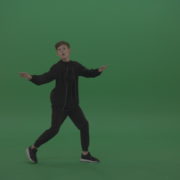 Small_Youth-Man_With_Dark_Hair_Show_His_Best_Hip_Hop_Rap_Smooth_Walk_Dancing_Moves_Demonstrates_Awesome_Technical_Skills_On_Green_Screen_Chroma_Key_Wall_Background_009 Green Screen Stock