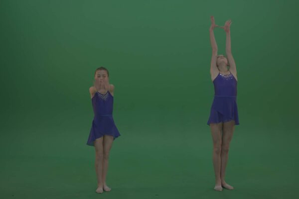 Rhythmic Gymnastics Girls – Green Screen Video Footage