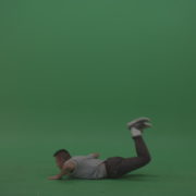 Wave-movements-by-break-dancing-man-on-green-screen-floor_004 Green Screen Stock