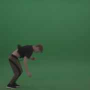 Young_Dangerous_Redhead_Boy_Doing_Icredible_Wheel_And_Back_Flip_Freerun_Parkour_Moves_On_Green_Screen_Wall_Background_008 Green Screen Stock