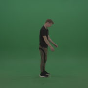 Young_Red_Head_Male_Doing_Amazing_Back_Flip_Freerun_Parkour_Movement_On_Green_Screen_Chroma_Key_Wall_Background_007 Green Screen Stock