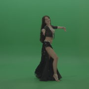vj video background Gorgeous-belly-dancer-in-black-wear-display-amazing-dance-moves-over-chromakey-background_003