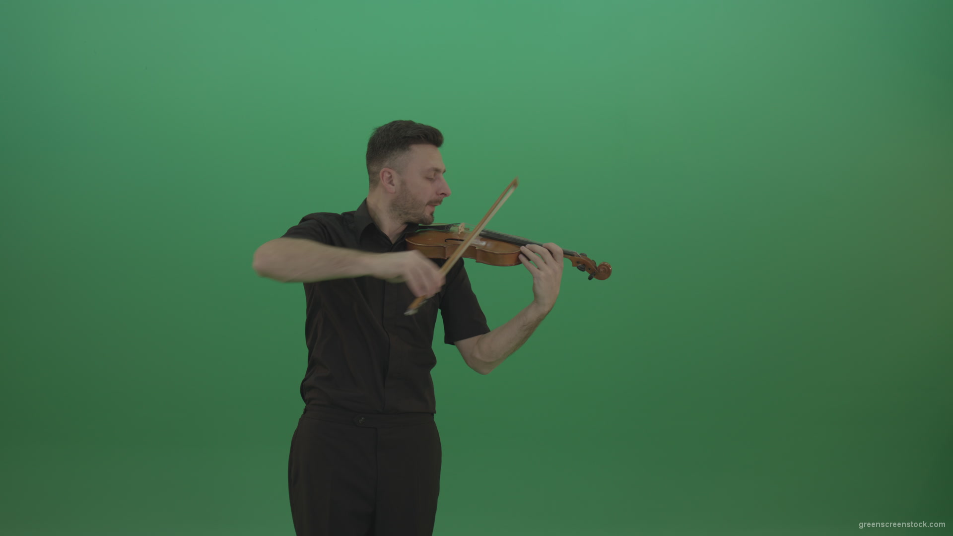 Green-Screen-People-Man-playing-violin-fiddle-strings-music-instument-in-fast-emotional-style-isolated-green-screen_001 Green Screen Stock