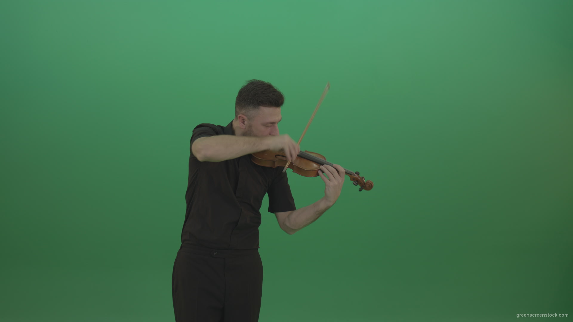 Green-Screen-People-Man-playing-violin-fiddle-strings-music-instument-in-fast-emotional-style-isolated-green-screen_002 Green Screen Stock