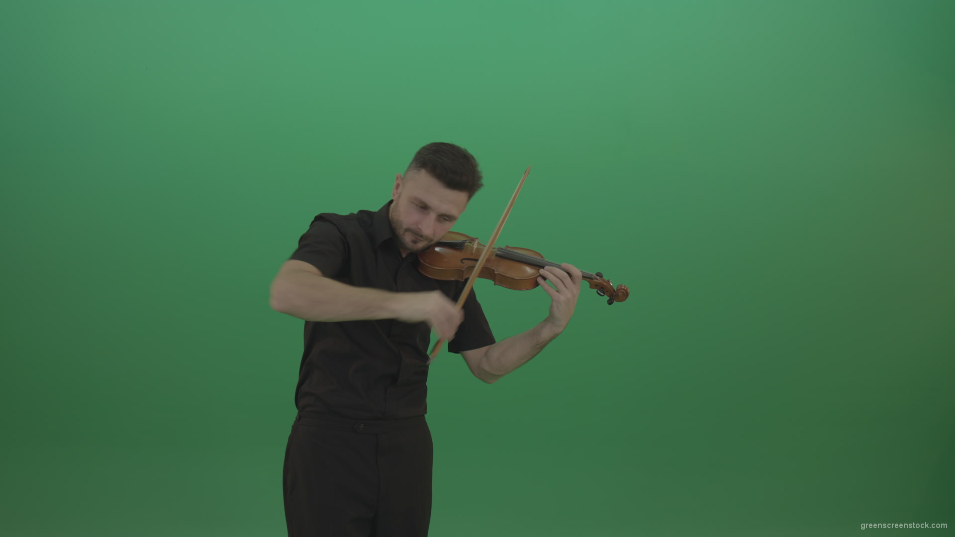 Green-Screen-People-Man-playing-violin-fiddle-strings-music-instument-in-fast-emotional-style-isolated-green-screen_004 Green Screen Stock