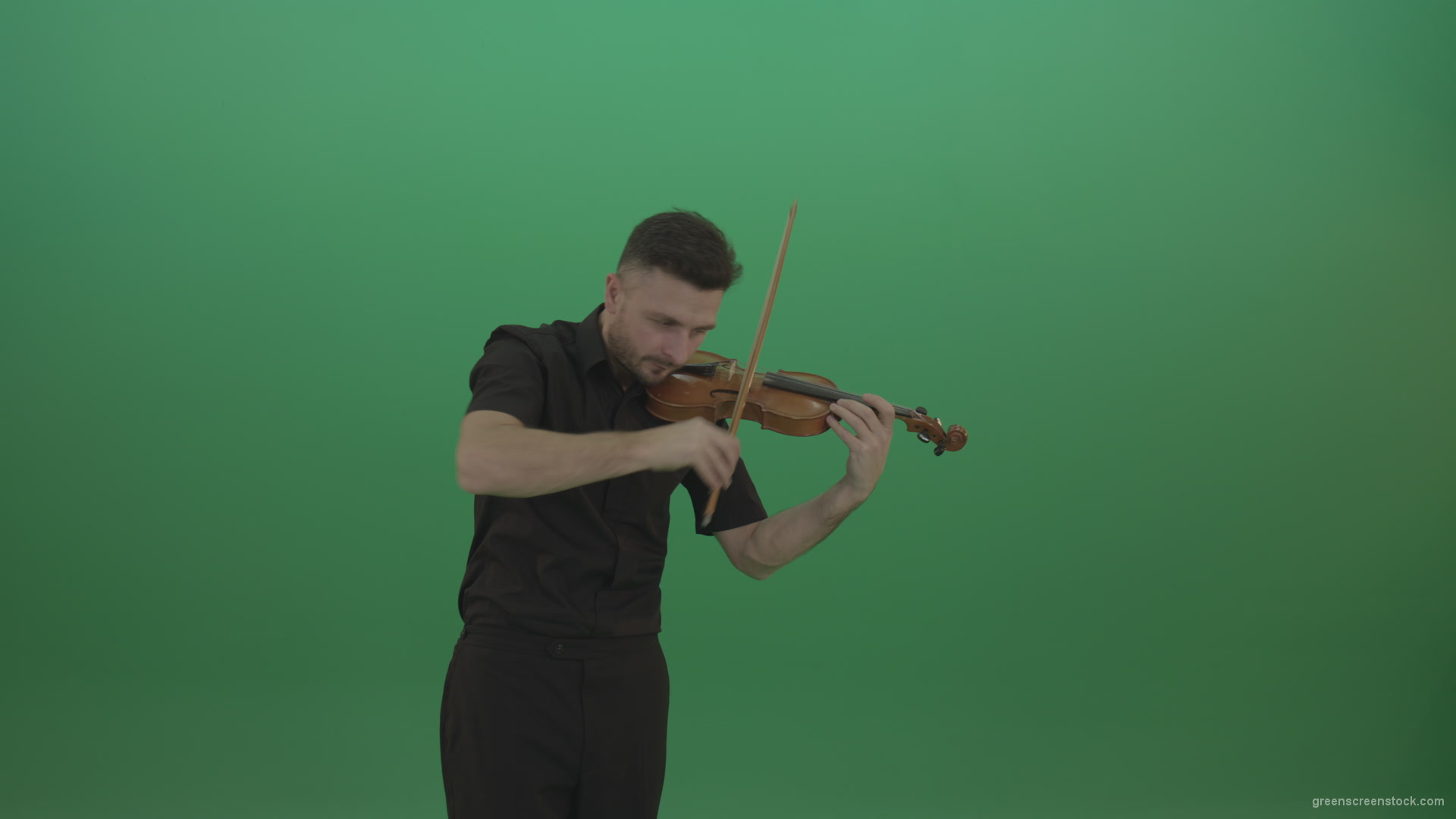 Green-Screen-People-Man-playing-violin-fiddle-strings-music-instument-in-fast-emotional-style-isolated-green-screen_005 Green Screen Stock