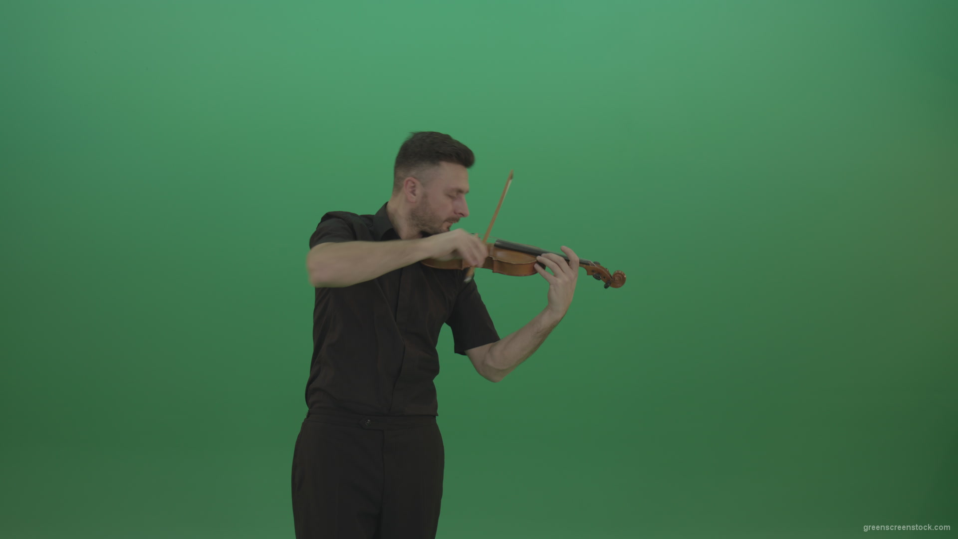 Green-Screen-People-Man-playing-violin-fiddle-strings-music-instument-in-fast-emotional-style-isolated-green-screen_007 Green Screen Stock