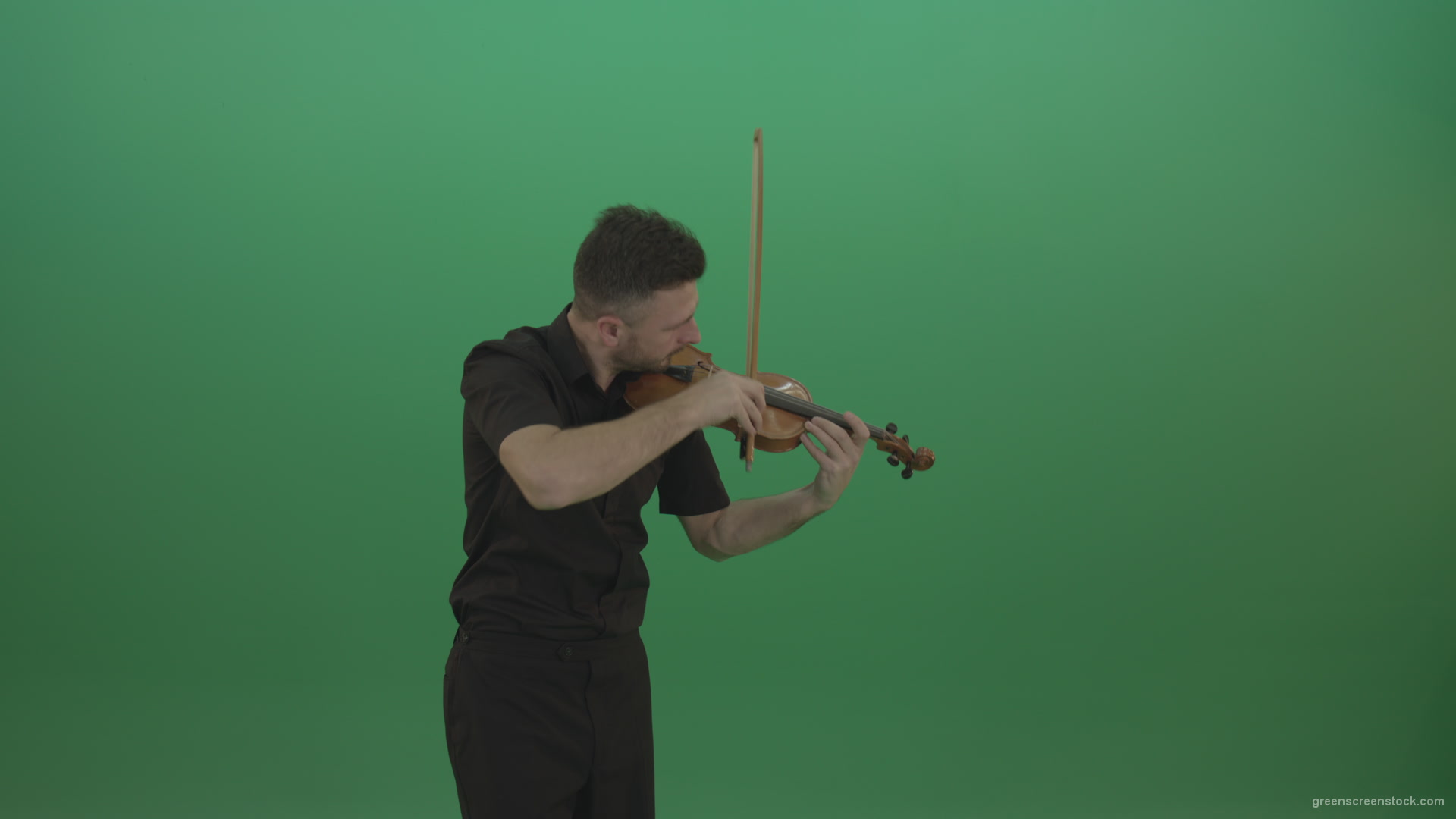 Green-Screen-People-Man-playing-violin-fiddle-strings-music-instument-in-fast-emotional-style-isolated-green-screen_009 Green Screen Stock