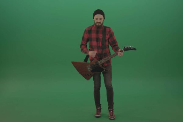 green screen people guitarist video